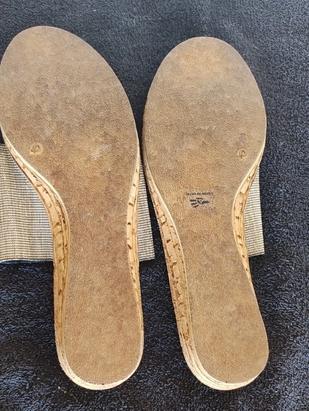 Charleston Shoe Co. IOP Beige Metallic Wedge Flip Flop